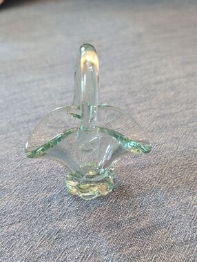 Handmade Glass Miniature Basket